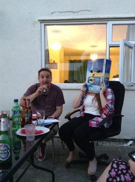 Me n Box Lady